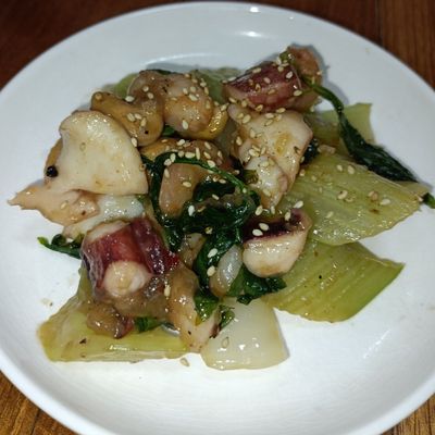 イカとエビとカシューナッツのセロリ炒め by 777_Jack 【クックパッド