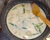 シーフード洋風野菜のレモンクリームパスタ作り方4写真