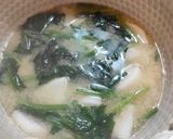 大根ほうれん草の味噌汁作り方6写真