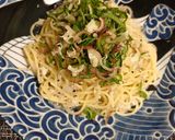 薬味たっぷり和・ガーリックパスタ作り方5写真