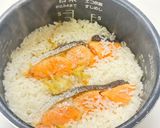 香ばし鮭と磯香るわかめの炊き込みご飯作り方6写真