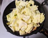 キャベツと豚ひき肉の甘辛炒め作り方5写真