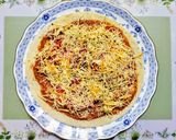 夏簡単ランチ！トマトとプルドポークのピザ作り方3写真