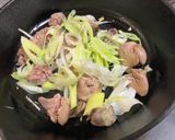 鶏レバーと長ネギのカレー炒め作り方5写真