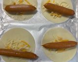 餃子の皮でウインナーチーズのパリパリ焼き作り方2写真