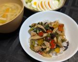 鶏もも肉と青紫蘇の鮑オイスター炒め作り方10写真