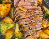 牛ステーキ肉のアヒージョ(　ﾟдﾟ)ﾝﾏｯ!作り方7写真