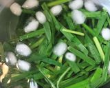 ニラ大量消費、ニラのごまポン酢和え作り方2写真
