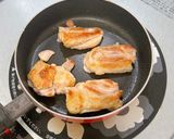 大葉で挟んだ♪鶏もも肉の梅酢炒め作り方5写真