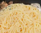 冷凍エビと小松菜のガーリックパスタ♡作り方11写真