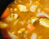 バーモントカレー●半熟玉子&チキンカレー作り方3写真