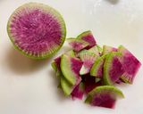 紅芯大根とロマネスコの サラダ柚子風味作り方5写真