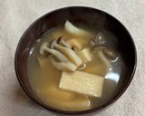 高野豆腐ときのこのお味噌汁作り方7写真