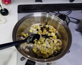 ナス、玉ねぎ、ゆで卵のミネストローネ作り方4写真