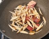 春菊香る＊鶏ごぼうの炊き込みごはん作り方4写真