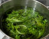 ぶりと菊菜の酢味噌和え作り方3写真