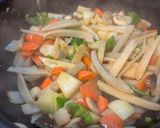 豚肉とレンコンなどなどの甘酢あんかけ。作り方4写真