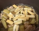 クジラ汁風！？豚バラと夏野菜のお味噌汁♫作り方3写真