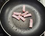 海老ベーコンピーマンのバター醬油炒め作り方3写真