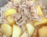 簡単(^^)麺つゆで豚バラとジャガイモ煮作り方3写真