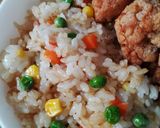 カラフル焼き飯♪チャーハン*チキンライス作り方6写真