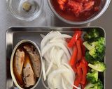 いわし缶で簡単♪いわしのトマトグラタン作り方1写真