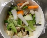 肉無チクワ洋風味噌すき焼き味野菜炒め作り方12写真
