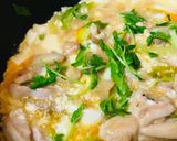 鶏肉と長ネギのあまから親子丼作り方3写真