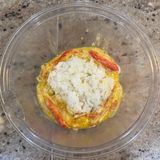 【楽めし】レンジでカニカマとレタスの炒飯作り方3写真