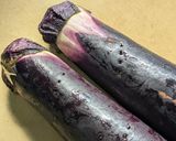 鶏ささみと茄子と叩き梅の和え物作り方1写真