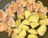 鶏肉と薩摩芋の甘酢。作り方4写真