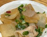 大根の皮と残り物野菜で具沢山ピリ辛スープ作り方5写真