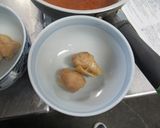 鶏もも肉とカニ足かまぼこのハス蒸し作り方3写真