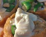 京風生湯葉とおくらのそうめんいなり作り方1写真