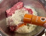 卵なしでもふんわりハンバーグ作り方5写真