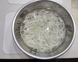 新玉ねぎともずくの長芋乗せ作り方1写真