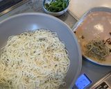 チリメンジャコと大葉のカリカリ焼き素麺作り方2写真