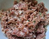 豚こまだんご焼き作り方1写真