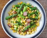 アスパラとコーンのバターコンソメ炒め作り方3写真