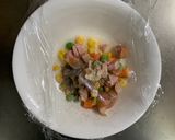 レンジ簡単中華風ジャージャー麺味炒飯弁当作り方3写真