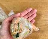 冷凍備蓄でふりふりおにぎりシャケフレーク作り方5写真
