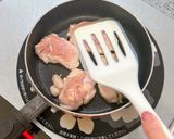 大葉で挟んだ♪鶏もも肉の梅酢炒め作り方4写真