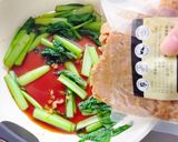 大豆ミートと小松菜のあんかけ焼きそば♪作り方4写真