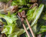 春キャベツ、紅菜苔のホイコーロー作り方8写真