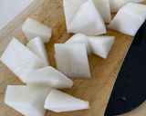 レンチン『大根と厚揚げのオイスター煮』作り方1写真