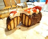 チョコレート不要のビスケットケーキ作り方8写真