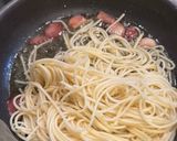 茹で時間半分☆生ハムのペペロンチーノ作り方5写真