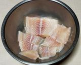 白身魚パンガシウスの唐揚げ小松菜ソース作り方1写真