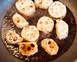 れんこん肉だんごの甘辛照り焼き作り方4写真