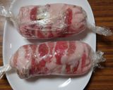 ヨウサマの減塩豚バラのキノコ類巻き作り方1写真